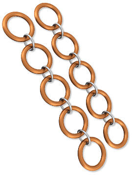 Linked jump rings
